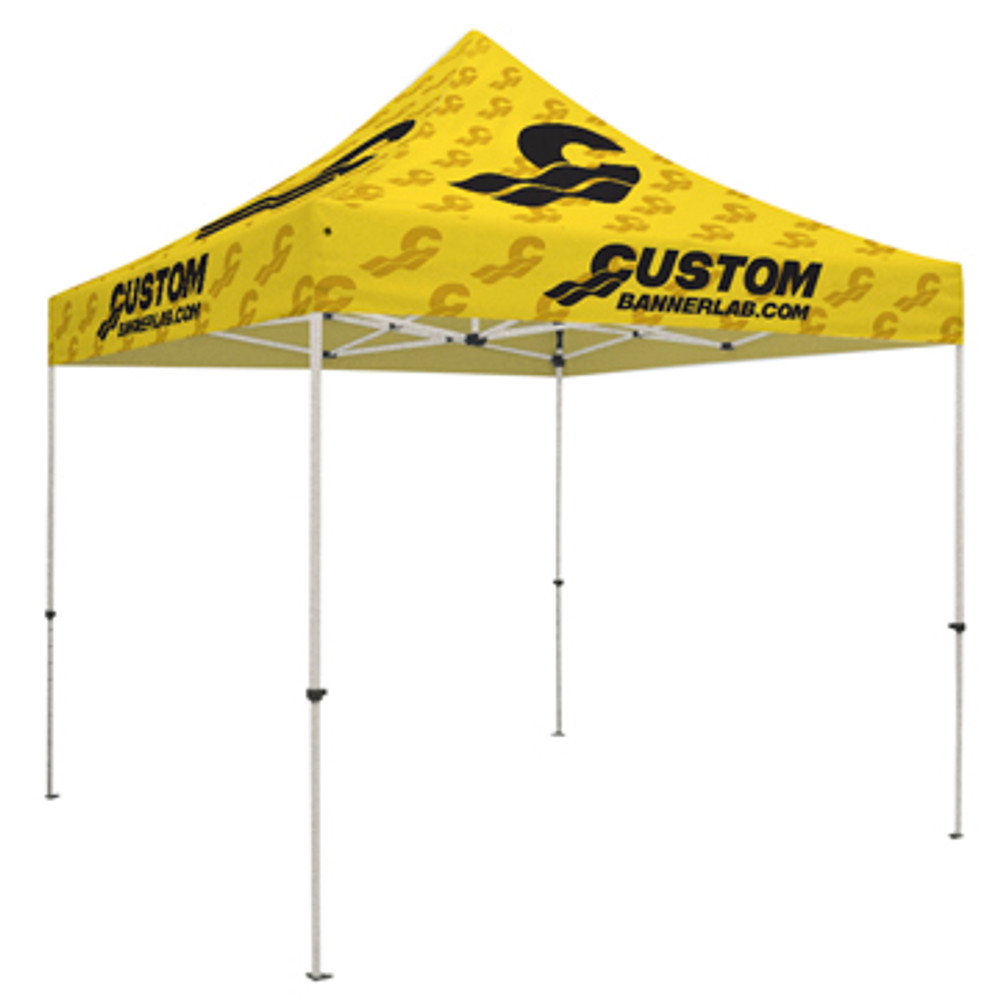 Custom 10x 10 Dye Sublimated Edge-to-Edge Printed Event Tent