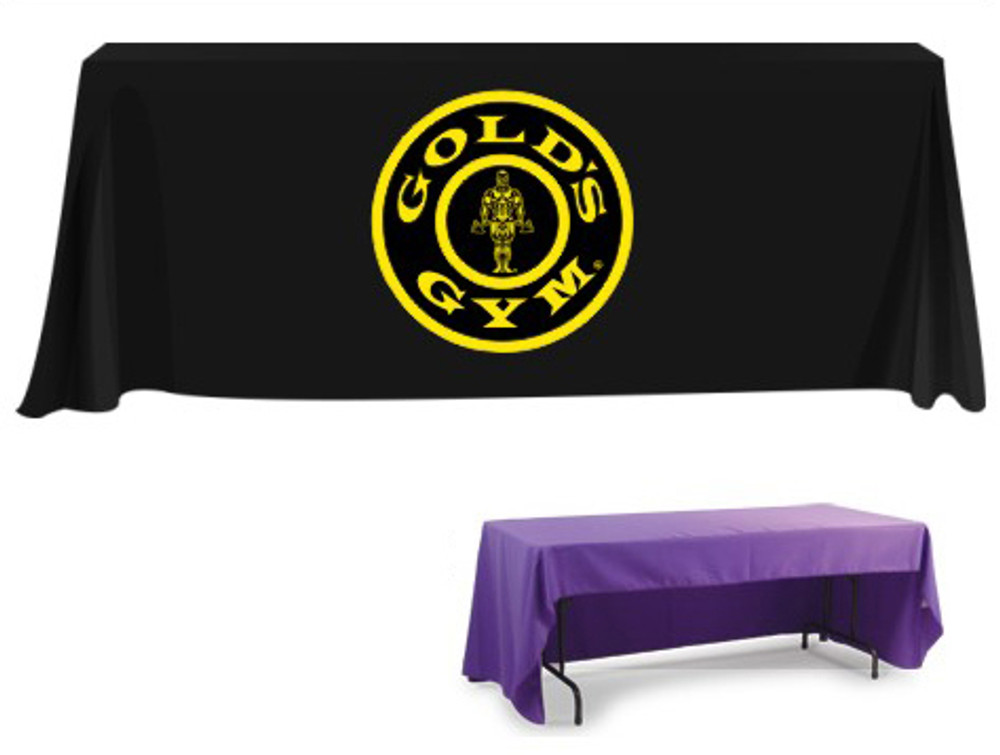 3 Sided Table Throw with Logo