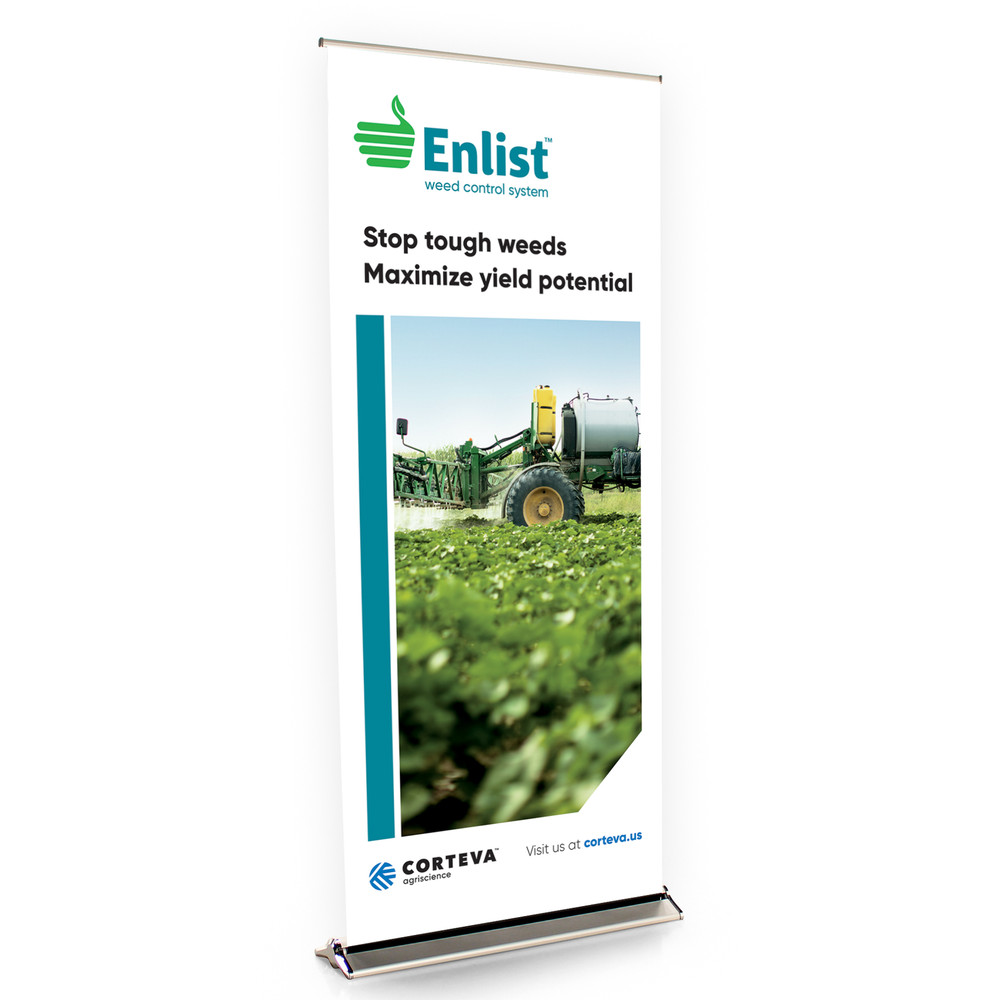 Enlist Weed Control System for Cotton 36-Inch Wide Bannerstand