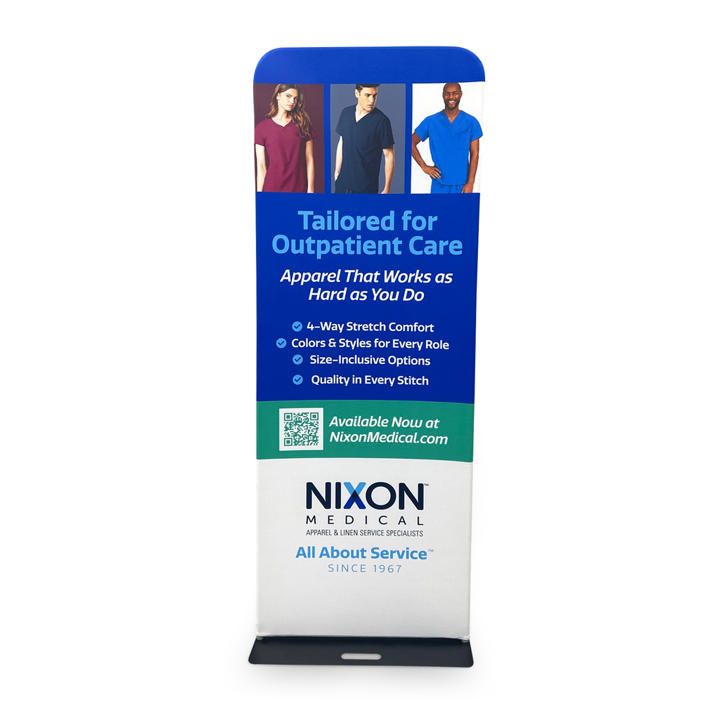 SKYTALL - 33.5 Inch Wide Fabric Banner Display