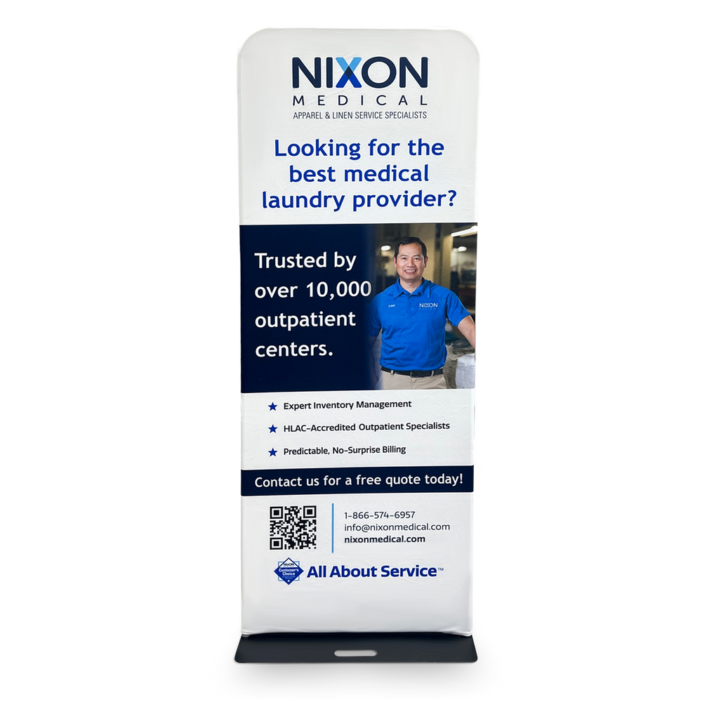 SKYTALL - 33.5 Inch Wide Fabric Banner Display