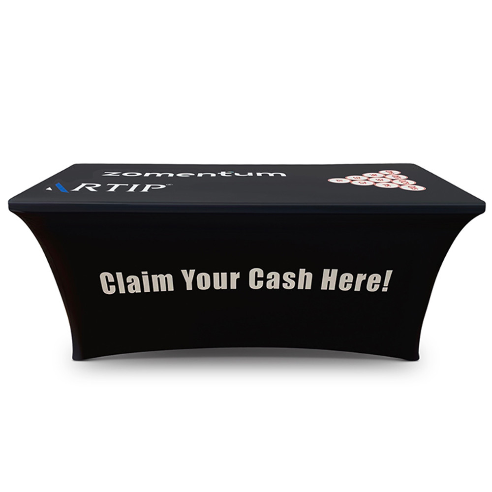 4-sided Closed-Back Edge to Edge Custom Printed Stretch Tablecloth