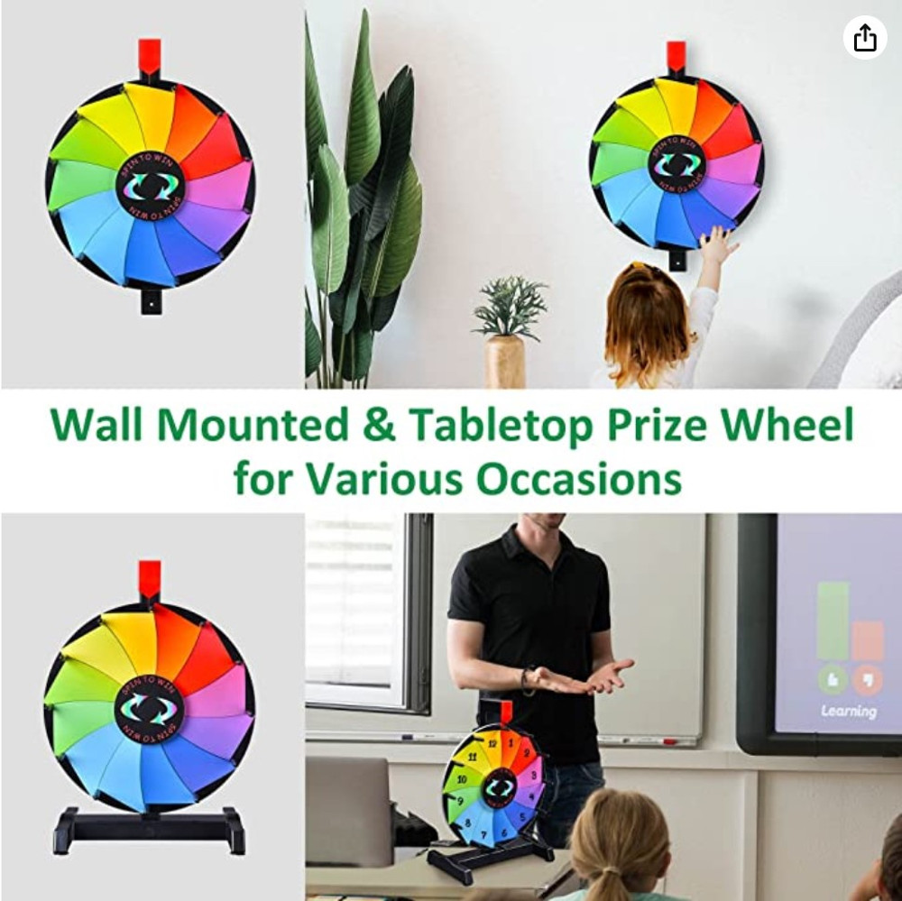 WinSpin 12 Inch Prize Wheel Tradeshow Game
