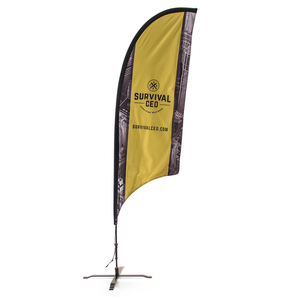 Custom Outdoor Feather Flag for Churches (EZ Switch Out Graphic for New Series)
