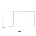 Curved Tradeshow Booth Backdrop (8 ft, 10 ft, 20 ft)