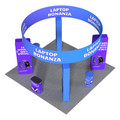 Custom 20x20 Open Island Trade Show Booth Display System