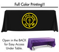 Custom Trade Show Table Cover with Logo