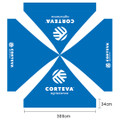 BLUE Corteva Logo Printed Event Tent