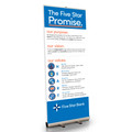 Five Star Bank Premium 33.5 Inch Custom Retractable Banner