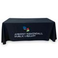 3-Sided Open-Back Custom Tablecloth with Logo for Schools