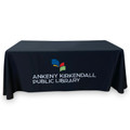 3-Sided Open-Back Custom Tablecloth with Logo for Churches