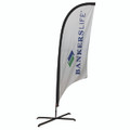 Custom Outdoor Feather Flag for Churches (EZ Switch Out Graphic for New Series)