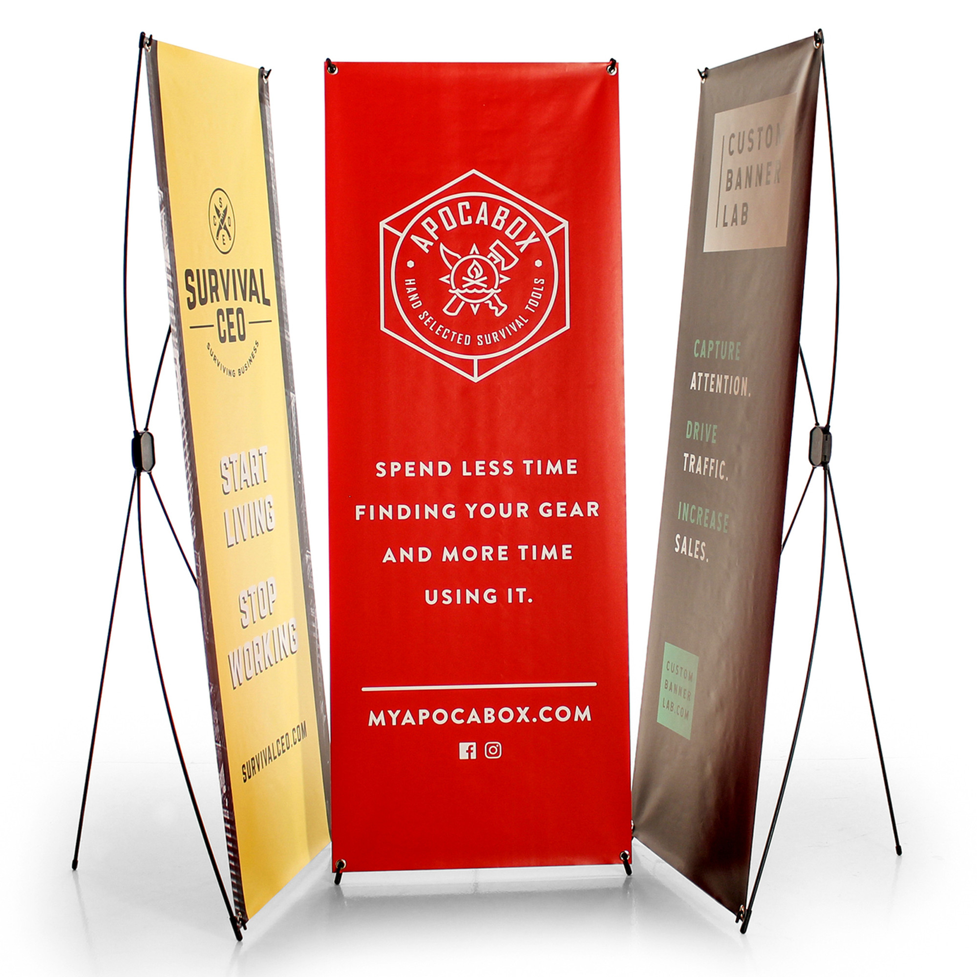 Rollup x stand banner Super premium Quality X Banner Stand