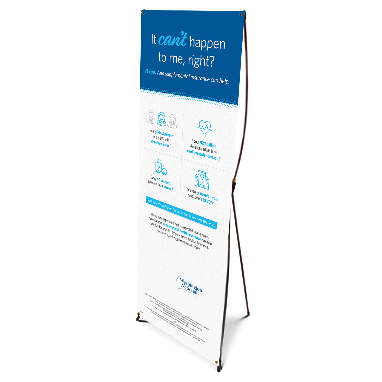 Need For Supplemental Insurance Bannerstand Custom Banner Lab