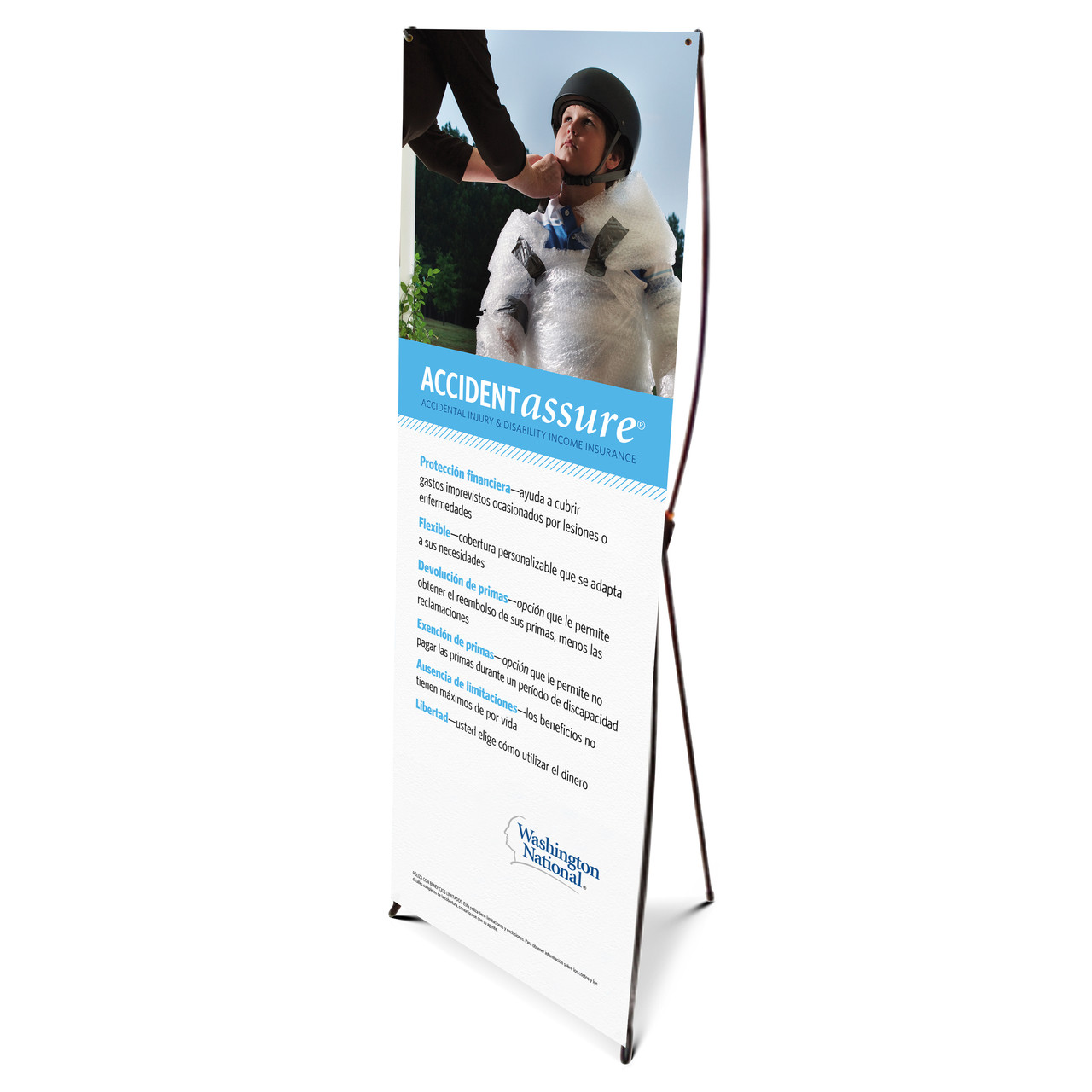 Accident Assure Bannerstand Spanish Custom Banner Lab