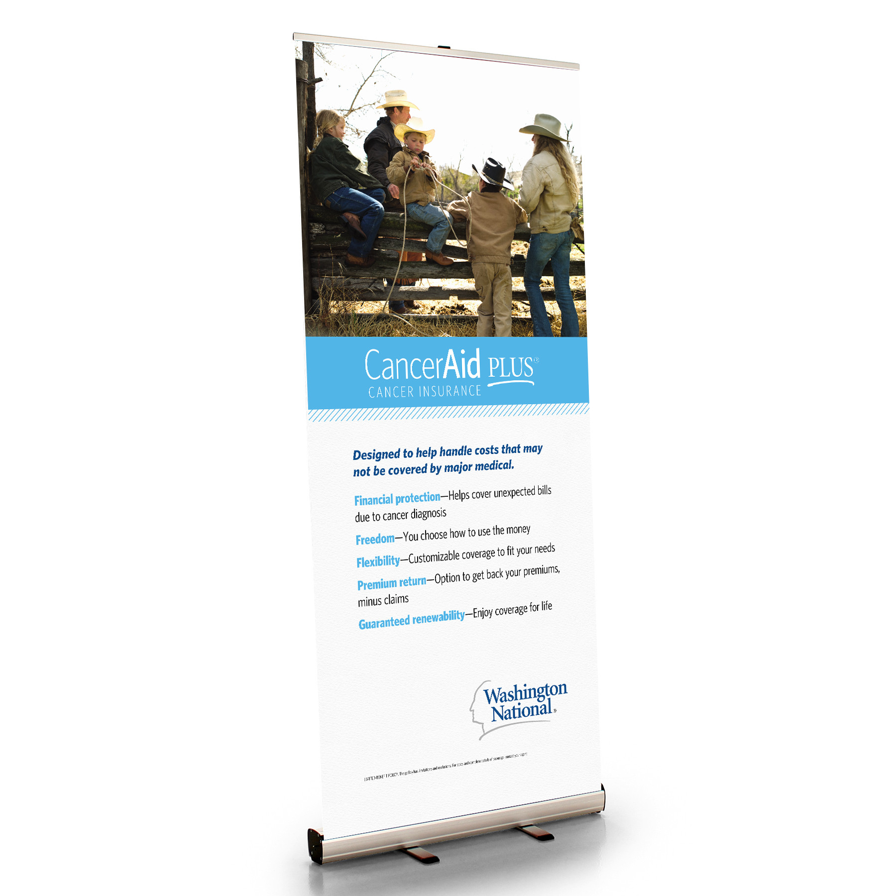 Canceraid Retractable Bannerstand Custom Banner Lab