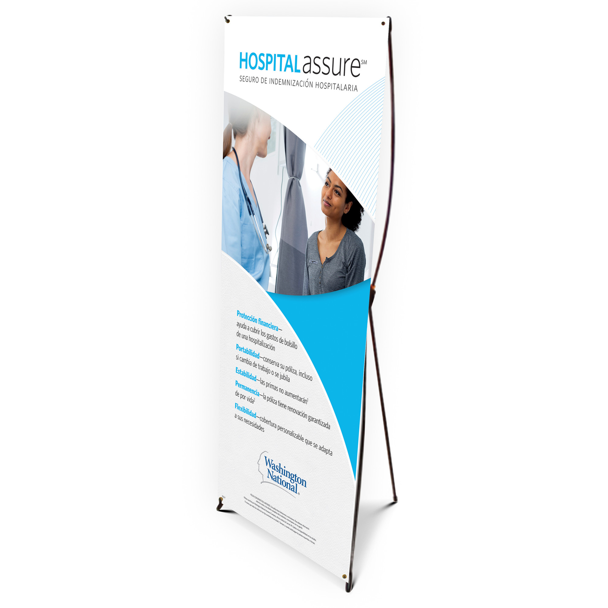 Hospital Assure Consumer Bannerstand Spanish Custom Banner Lab