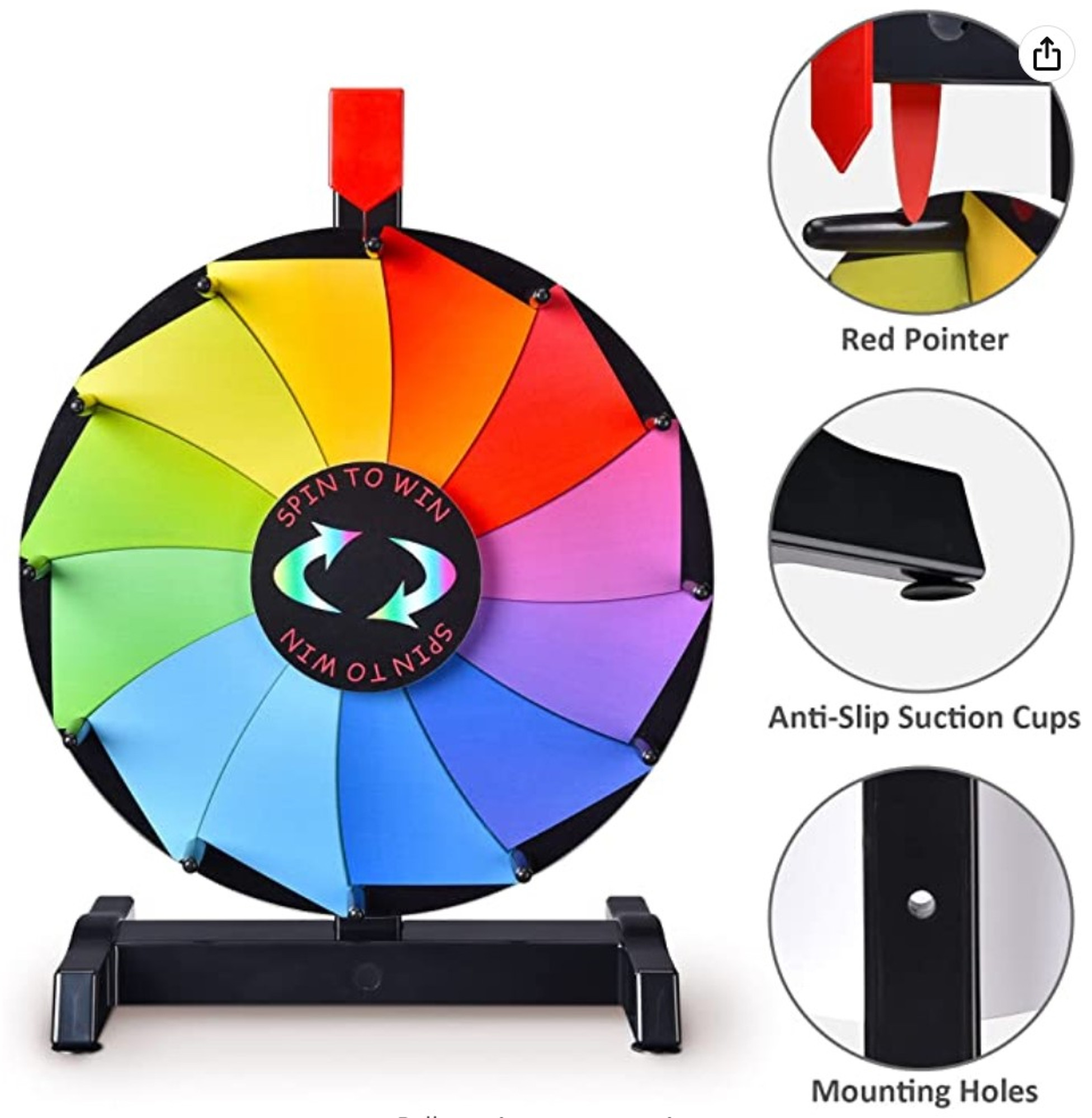 Spin 2 Win Prize Wheel, Custom Trade Show Games