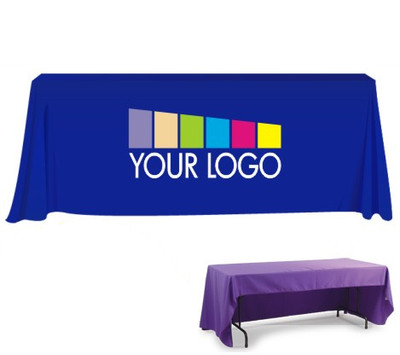 Custom Trade Show Table Drape with Logo