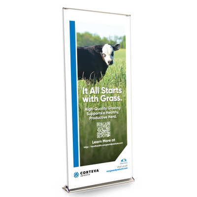 HERD HEALTH Version 1 36-inch Banner Stand