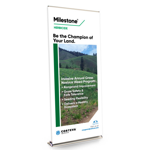 MILESTONE Herbicide 36-inch Wide Bannerstand
