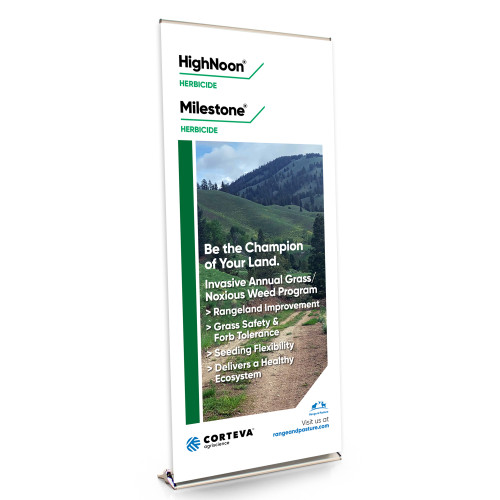 HIGHNOON / MILESTONE Herbicide 36-inch Wide Bannerstand