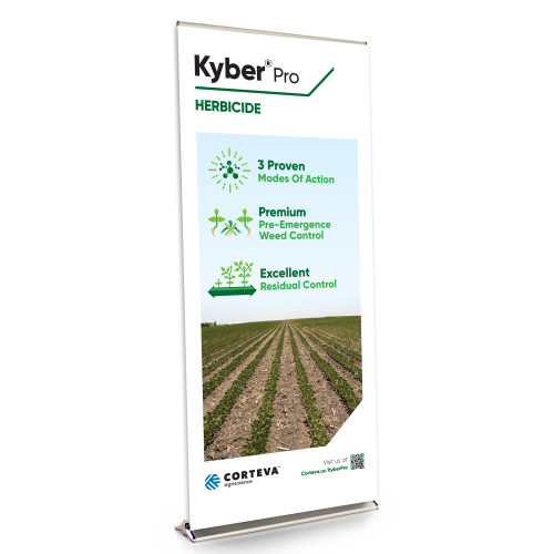 Kyber Pro Version 2 36-inch wide Bannerstand