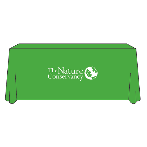 The Nature Conservancy 3-sided 6-foot Tablecloth - GREEN