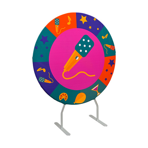 Custom Round Tension Fabric Backdrop for Trade Shows & Live Events