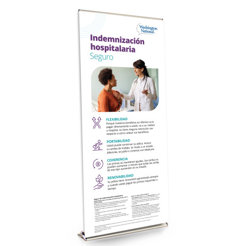 Hospital Indemnity - Spanish 36 Inch Retractable Banner