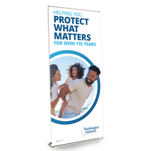 WN Brand 36 Inch Retractable Banner