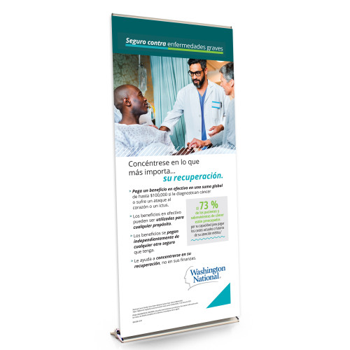 Critical Illness - Spanish 36 Inch Retractable Banner