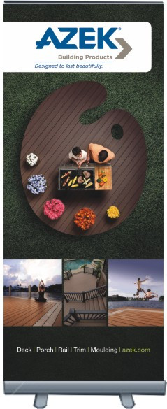 AZEK Painters Deck Retractable Banner Display