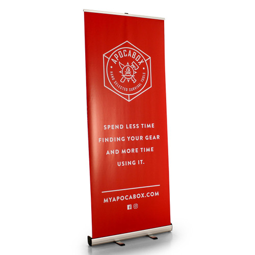 Premium 33.5 Inch Custom Retractable Banner