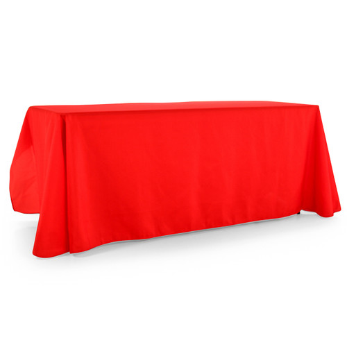3-Sided Open-Back Blank Tablecloth