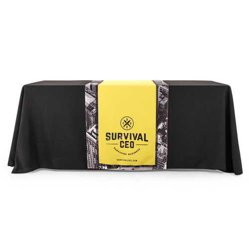 28" Wide Runner (shown on 6-Foot wide tablecloth)