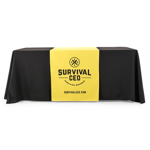 28" Wide Runner (shown on 6-Foot wide tablecloth)