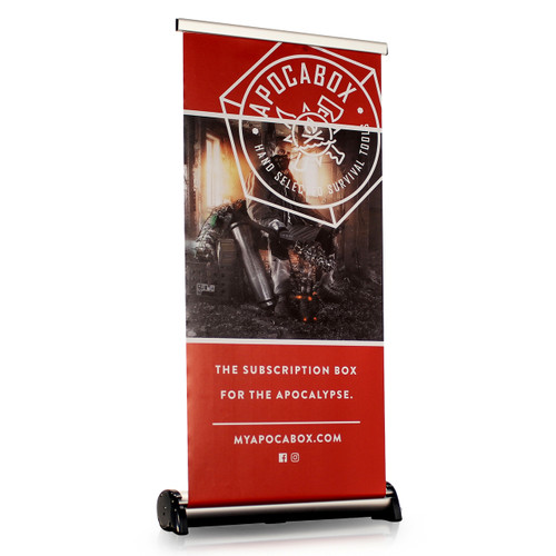 Phoenix Mini Tabletop Retractable Banner Display
