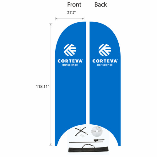 CORTEVA General 13' Razor Flag - DOUBLE SIDED