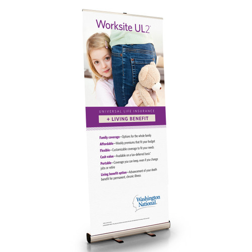 Worksite UL2 Retractable Bannerstand