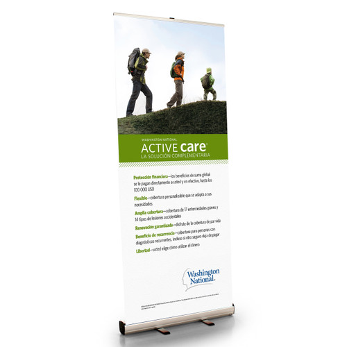 Active Care Retractable Bannerstand - SPANISH