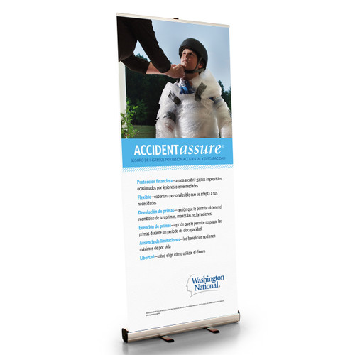 Accident Assure Retractable Bannerstand - SPANISH