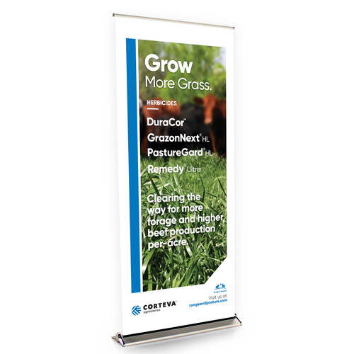 DuraCore/GrazonNextHL/PastureGardHL/RemedyUltra 36-Inch Wide Bannerstand