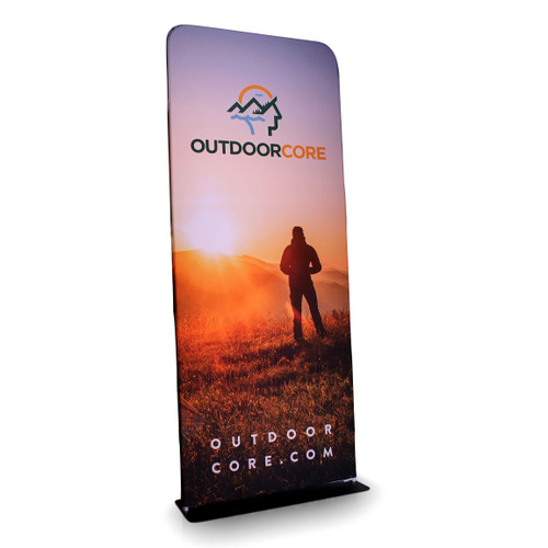 Double-sided Fabric Display.