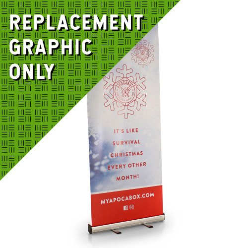 REPLACEMENT GRAPHIC: Economy Value Pull Up Retractable Banner Display 31 Inch 