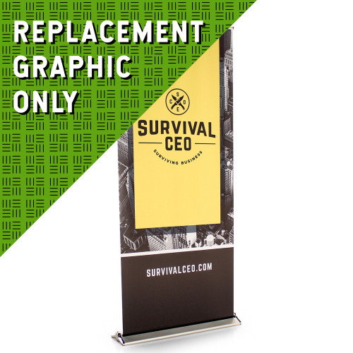 REPLACEMENT GRAPHIC: BLADE - 36 Inch Wide Retractable Banner Display