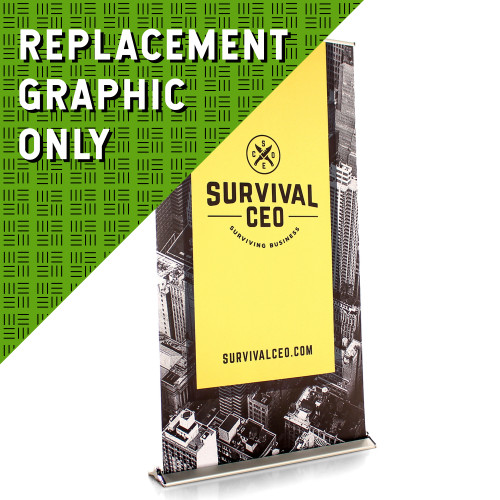 REPLACEMENT GRAPHIC: BLADE - 48 Inch Wide Retractable Banner Display