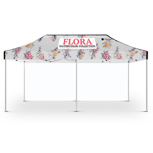 Custom 10 x 20 Dye Sublimated Edge-to-Edge Printed Event Tent