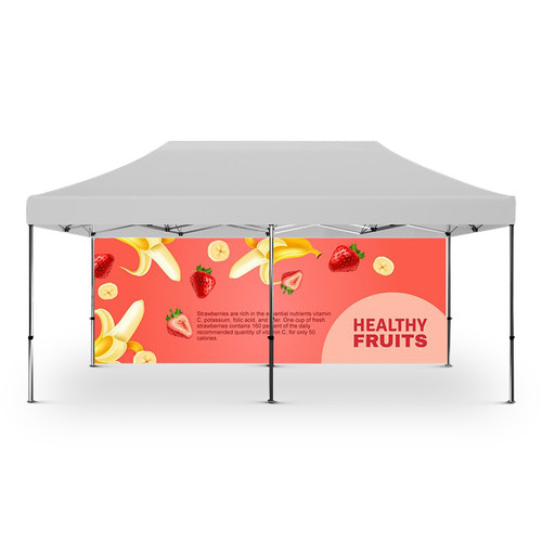 Custom Full Color Dye Sublimated Full 10x20 Tent Wall