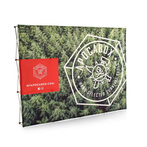 10 Foot x 8 Foot Pop Up Photo Backdrop Display for Churches (EZ Switch Out Graphic for New Series)